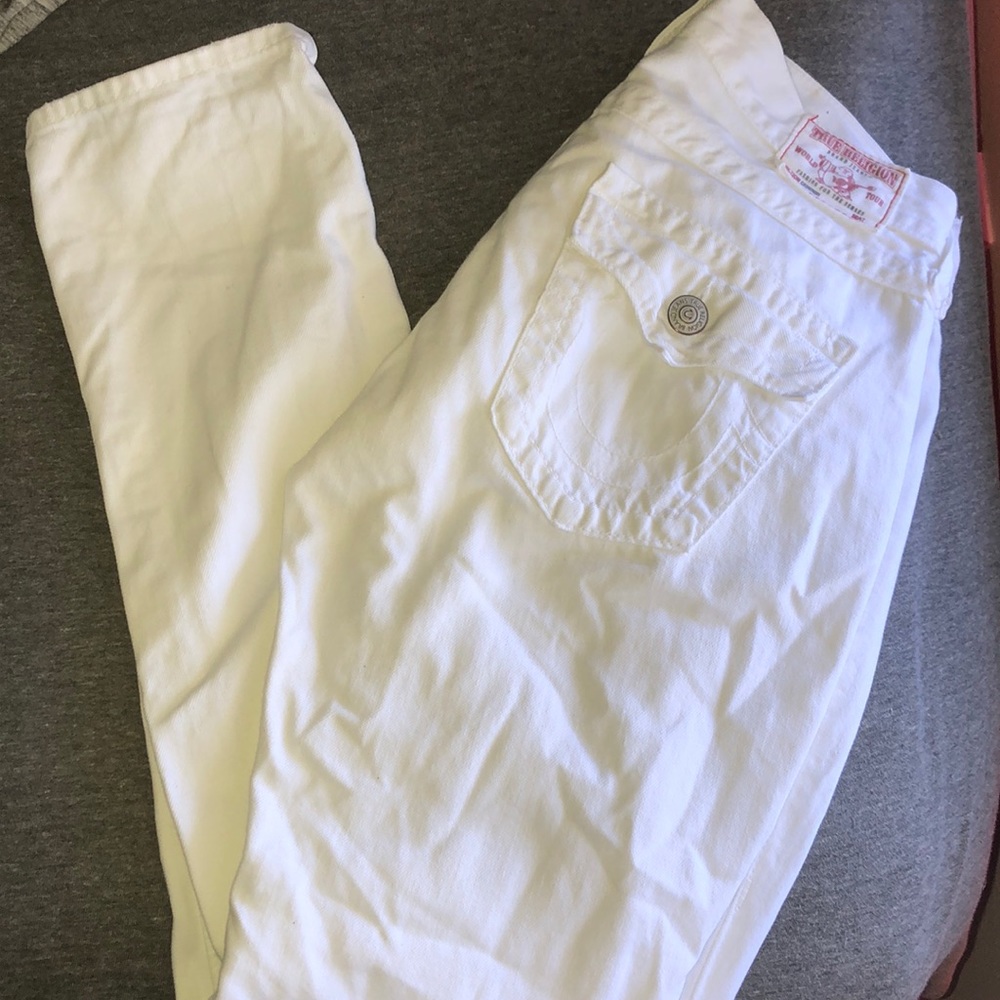 White True Religion Jean Shorts🤤🤤